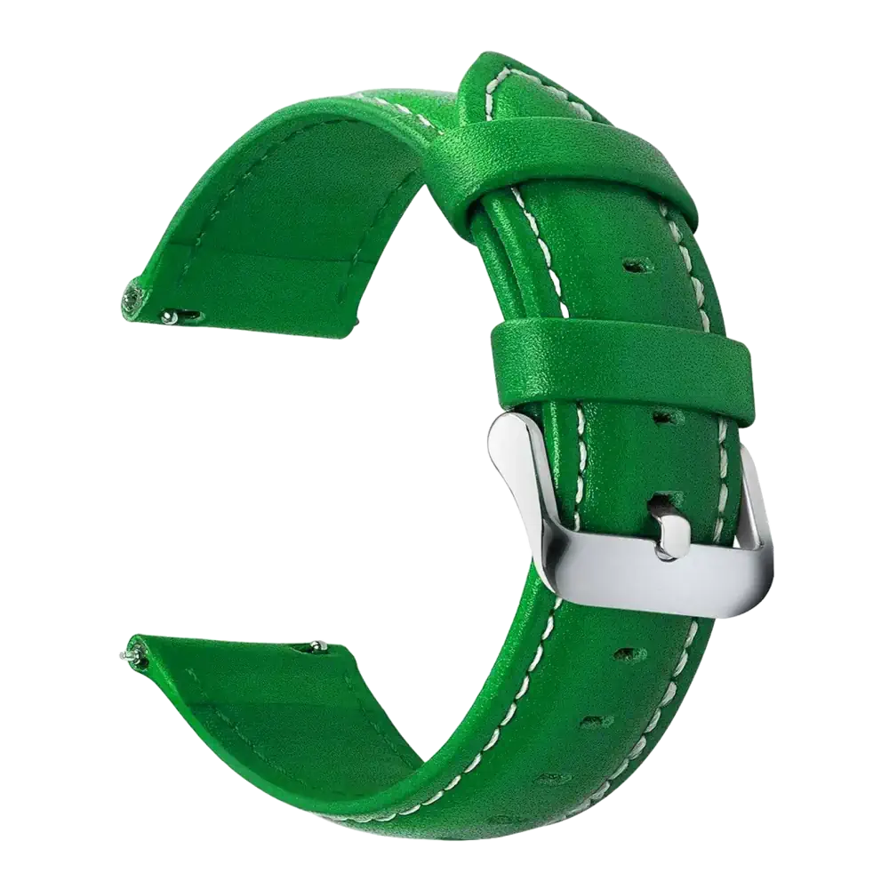 Country Green Leather Strap