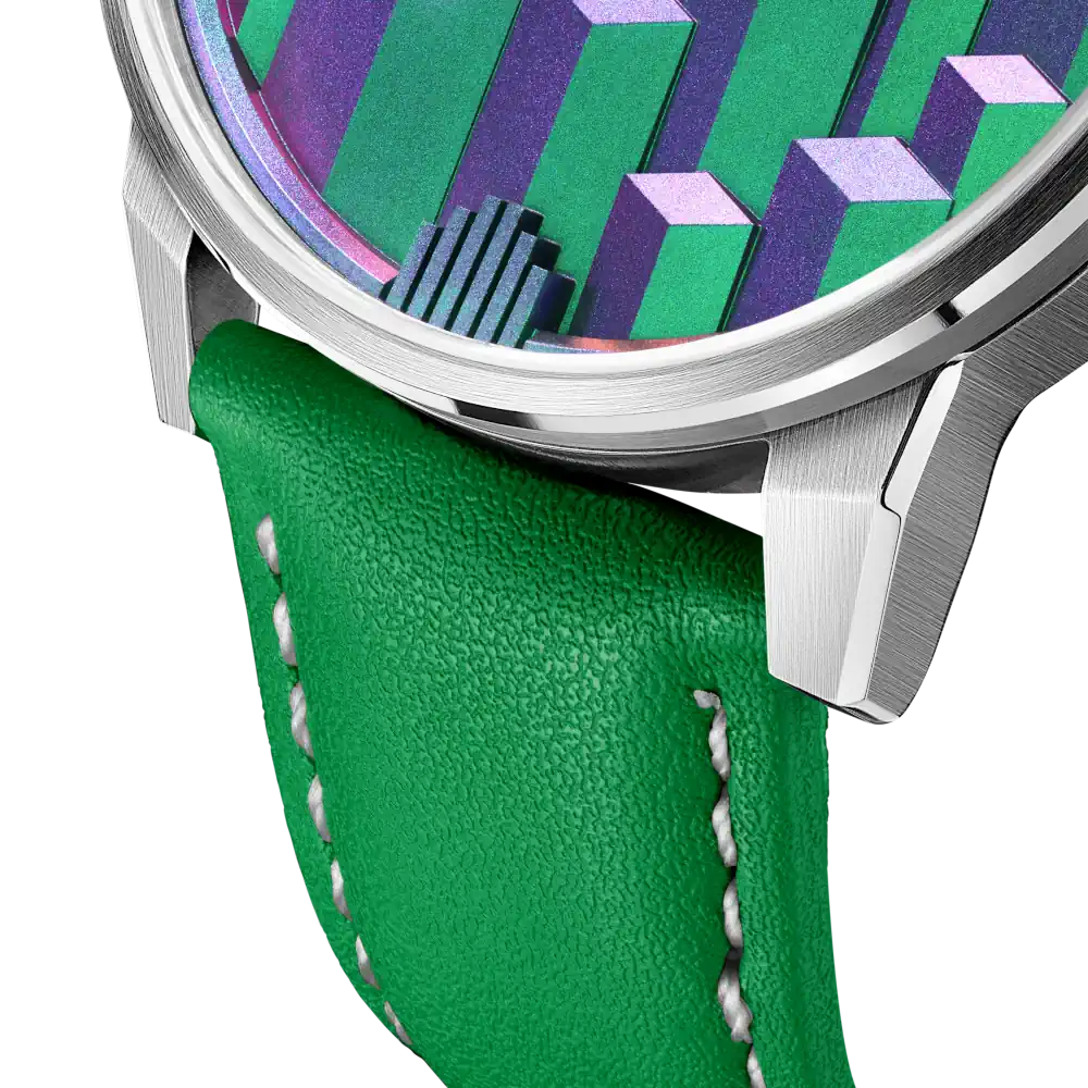Country Green Leather Strap-second-image