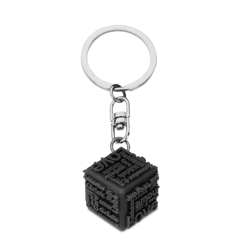 Keychain Heart Song Black
